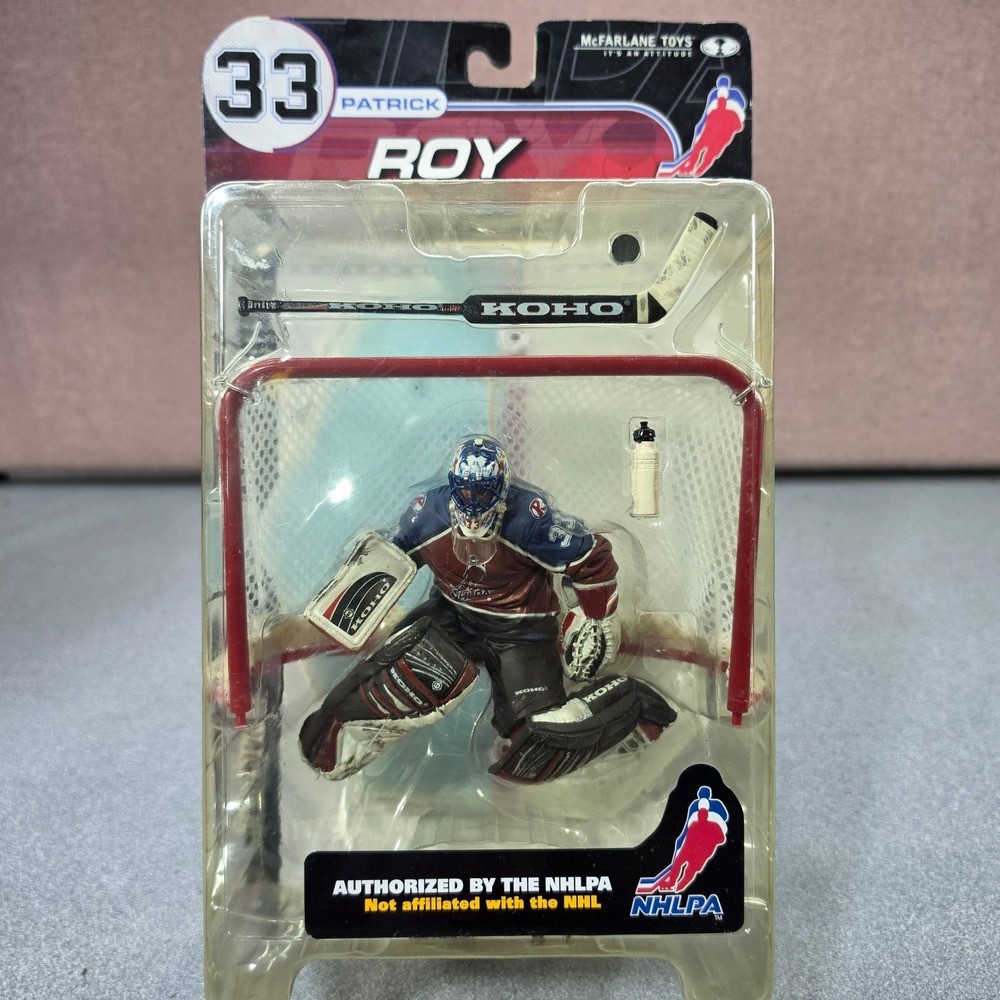 McFarlane SportsPicks Patrick Roy #33 Figure Burgundy New Sealed Wear